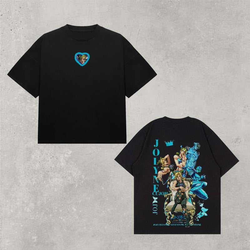 Jojo's Bizarre Adventure The JOJO Lands Shirt, Jolyne Cujoh & Stone Free Unisex Tee | JoJo's Bizarre Adventure Fan Gift, Jojo Star Streetwear Style