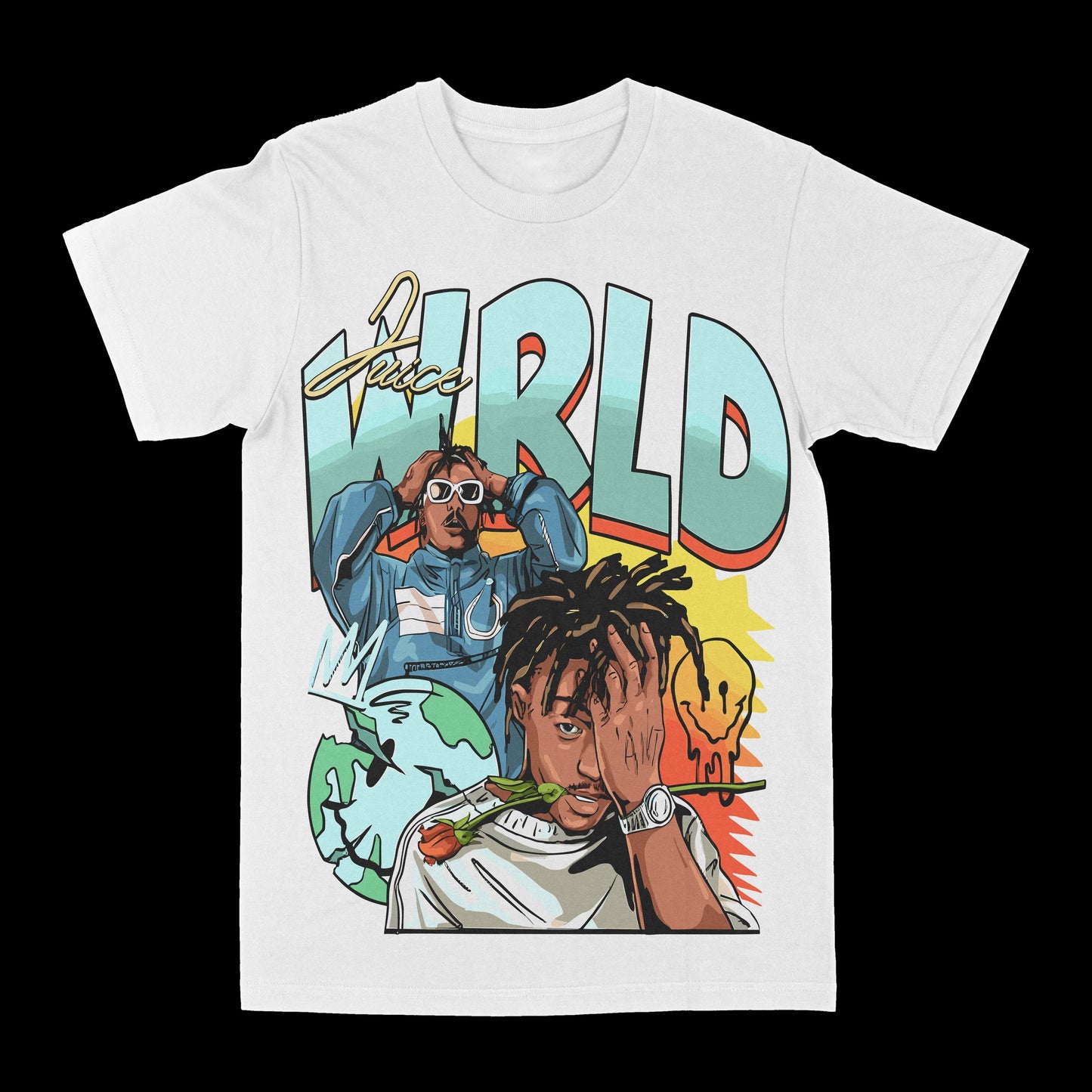 Juice Wrld "Smiley" Graphic Tee Style001