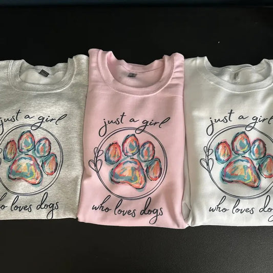 Just A Girl Who Loves Dogs Sweatshirt