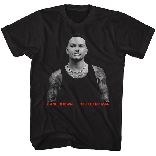 Kane Brown - Different Man - American Classics - Solid Black Adult Short Sleeve T-Shirt