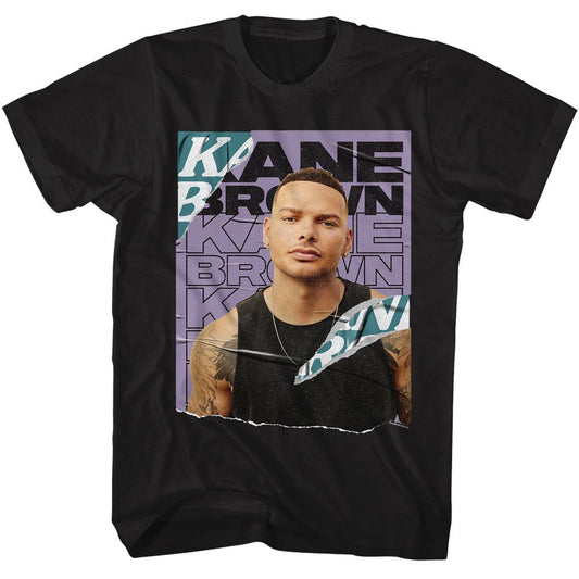 Kane Brown - Ripped - American Classics - Solid Black Adult Short Sleeve T-Shirt