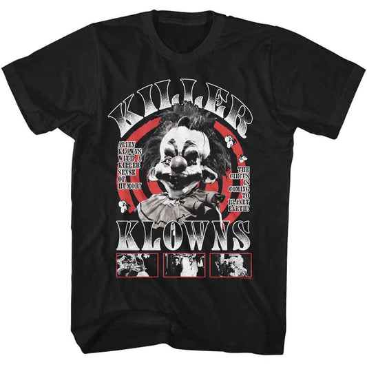 Killer Klowns From Outer Space - Spiral - American Classics - Solid Black Adult Short Sleeve T-Shirt