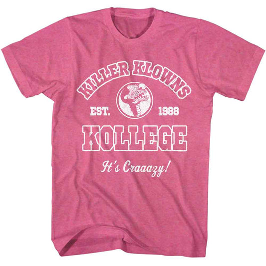 Killer Klowns From Outer Space - Kollege - Officially Licensed American Classics - Front Print Heather Adult Short Sleeve T-Shirt