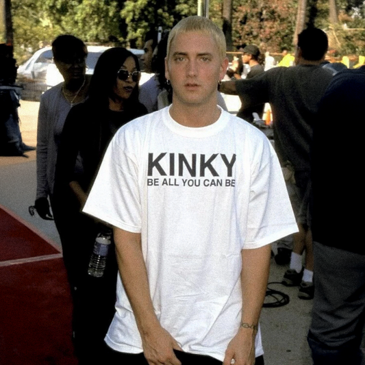 'KINKY' HEAVYWEIGHT WHITE T-SHIRT