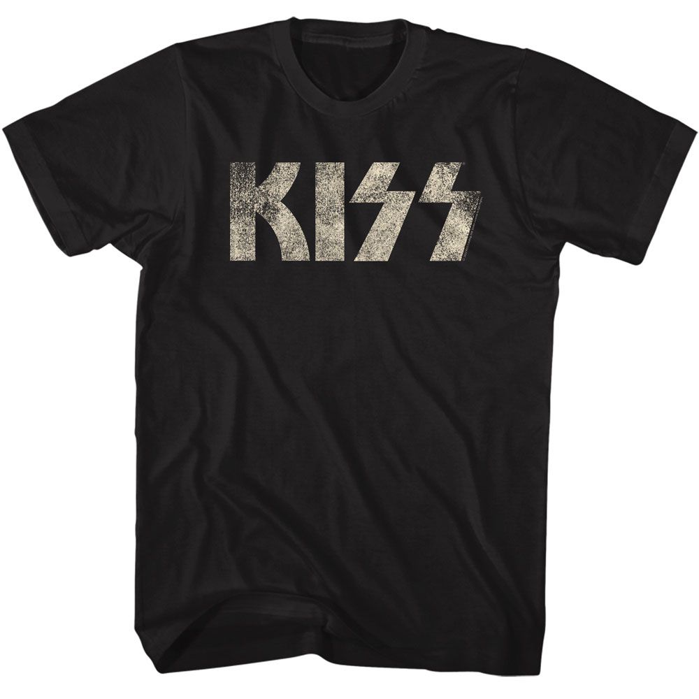KISS - Logo - American Classics - Solid Black Adult Short Sleeve T-Shirt