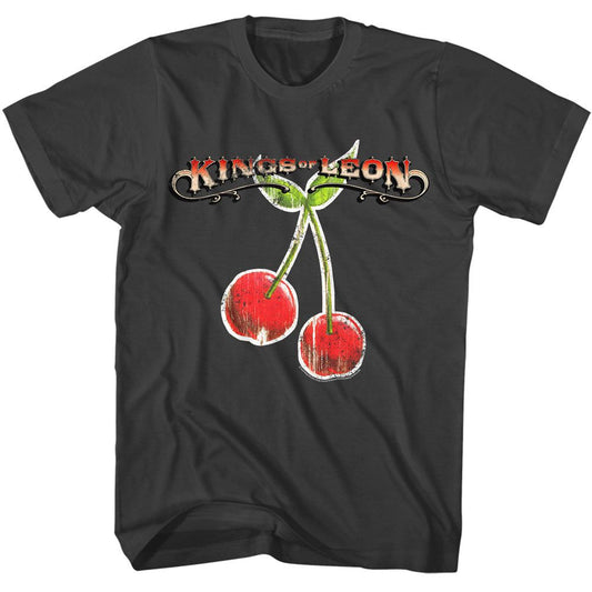 Kings Of Leon - Novo Cherries - American Classics - Solid Gray Adult Short Sleeve T-Shirt