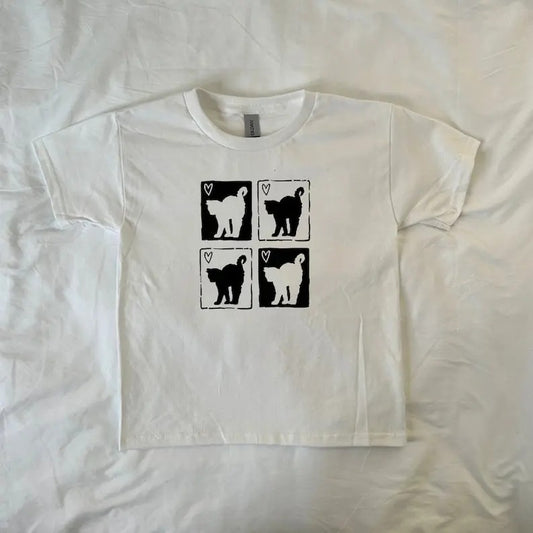 Kitten Baby Tee, vintage, Cat, Y2K, Pintrest, Coquette, Cute, Cat lovers