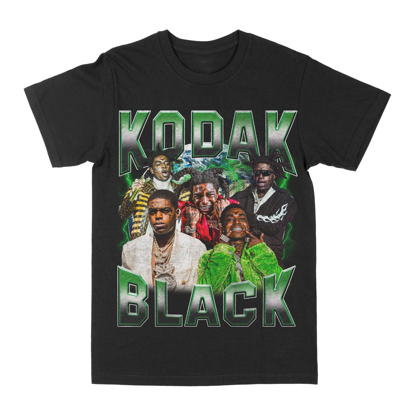 Kodak Black Green Graphic Tee Style001