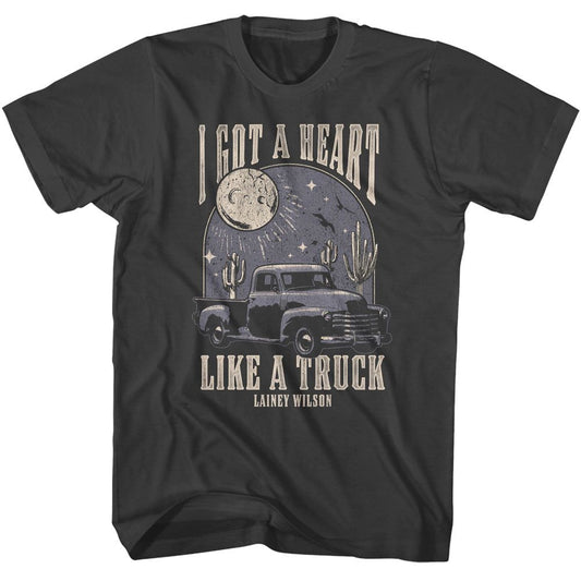 Lainey Wilson - Heart Like A Truck - American Classics - Solid Gray Adult Short Sleeve T-Shirt