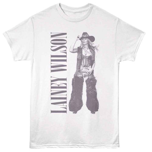 Lainey Wilson - Cowgirl Outfit - American Classics - White Adult Short Sleeve T-Shirt