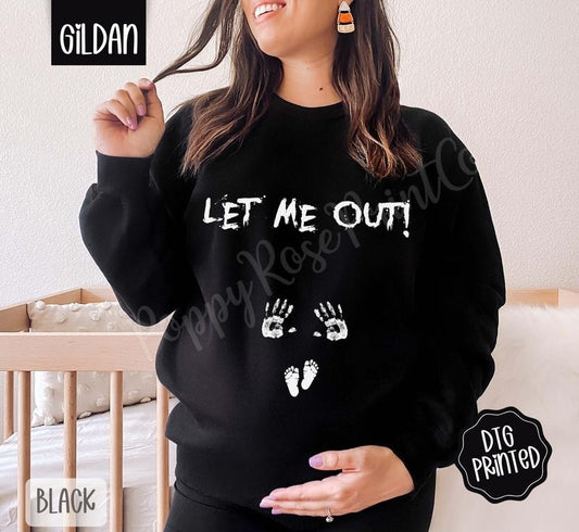 Let Me Out Sweatshirt, Trendy Women's Crewneck