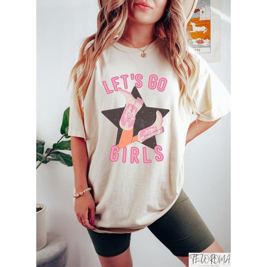 Let's Go Girls Shirt, Rodeo Graphic Tee, Young Cowgirl Tshirt, Children's Western Shirt, Howdy Cowgirl Shirt, Country Girl Sweatshirt