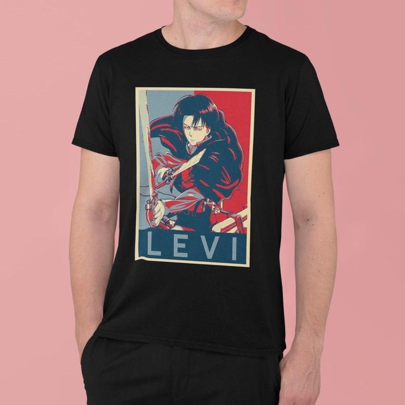 Levi Ackerman Shirt Attack On Titan Vintage Gift For Women Funny Tee