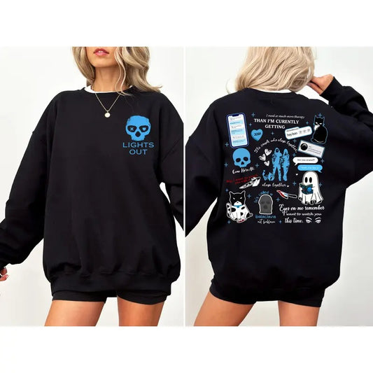 Lights Out Navessa Allen Doubled-Side Sweatshirt, Navessa Allen Shirt, Dark Romance & Bookish Merch, Smutty Readers Tee, Hoodie, Gift for Book Lovers