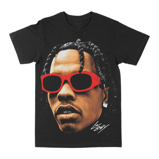 Lil Baby "Big Face Red Shades" Graphic Tee Style001