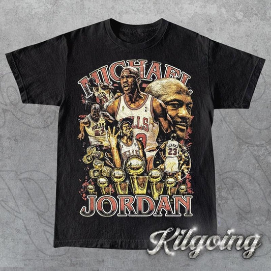 Limited Michael Jordan Vintage 90s T-Shirt, Gift For Woman and Man Unisex T-Shirt Menswear Top Underwear Tshirt