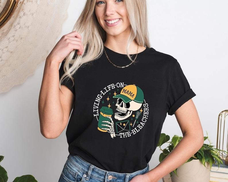 Living Life on the Bleachers T Shirt, Funny Lacrosse Mama Shirt, Lacrosse Mom Shirt, Lacrosse Game Day Shirt, Lacrosse Shirt, Lacrosse Tee