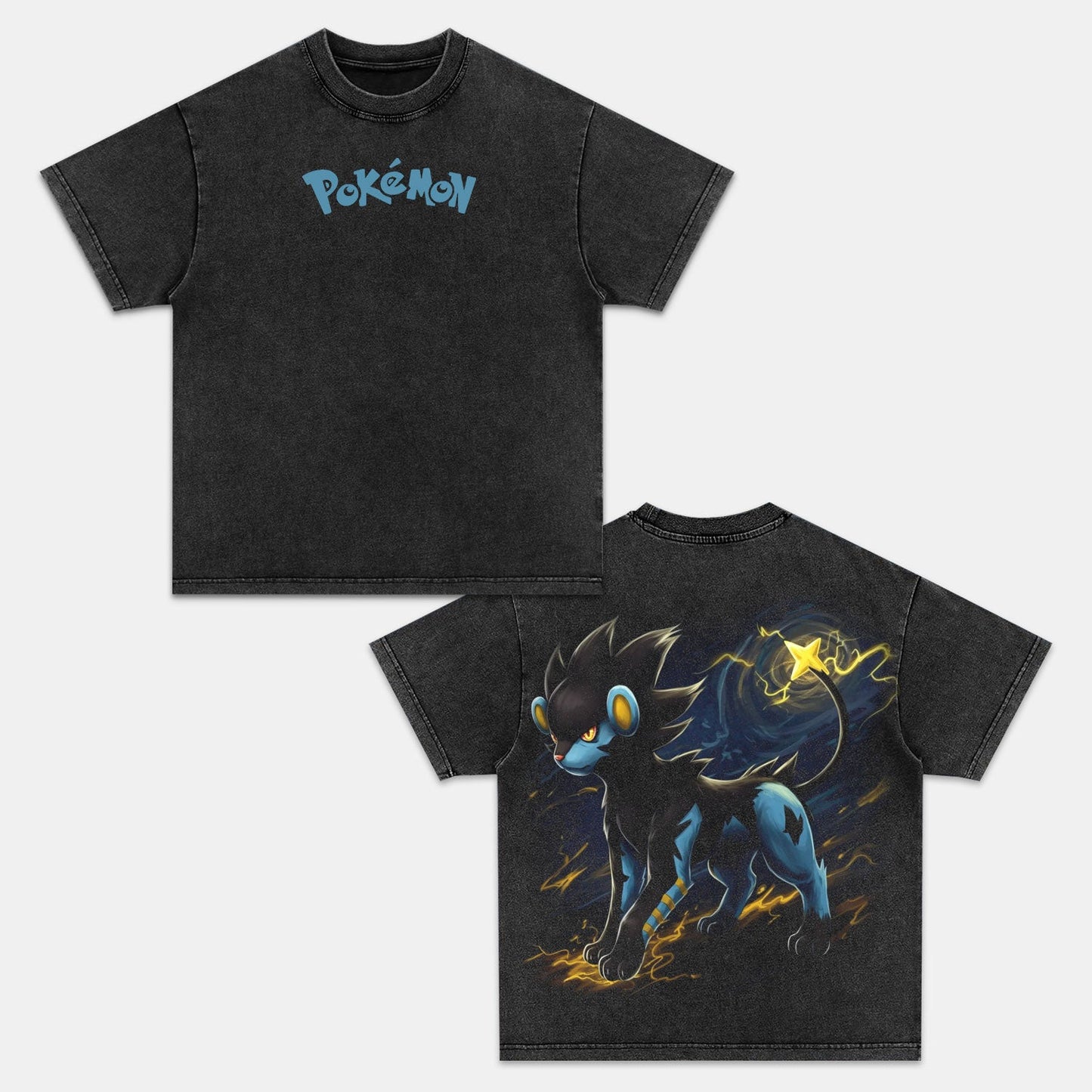 LUXRAY UNISEX ANIME INSPIRED VINTAGE OVERSIZED TEEä¸¨POKÃ‰MON-[DS]