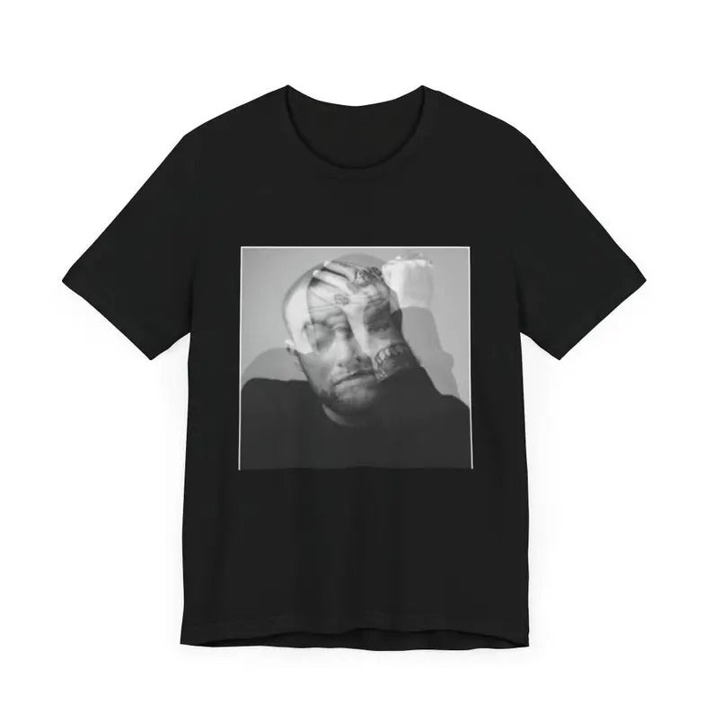 MAC MILLER TEE. Mac Miller's "Circles" Album cover inspired art. Unisex Jersey Short Sleeve Tee. comfy Mac Miller Inspired graphic Tee