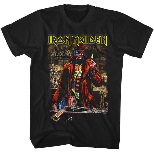 Iron Maiden - Somewhere In Time Sepia - Officially Licensed American Classics - Front Print Solid Adult Short Sleeve T-Shirt