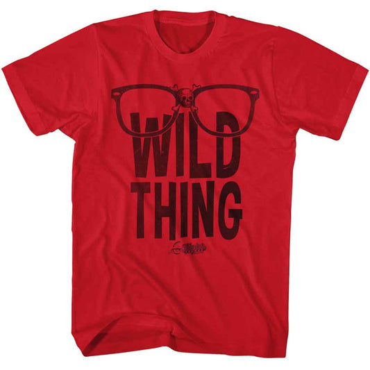 Major League - Wild Thing - American Classics - Solid Red Adult Short Sleeve T-Shirt