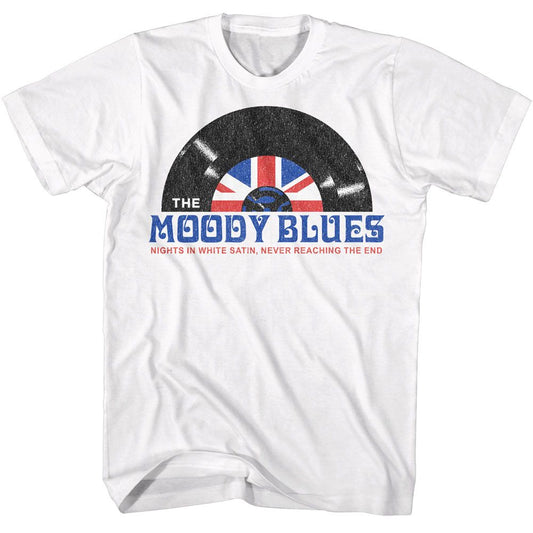 Moody Blues - Nights In White Satin - American Classics - Solid White Adult Short Sleeve T-Shirt