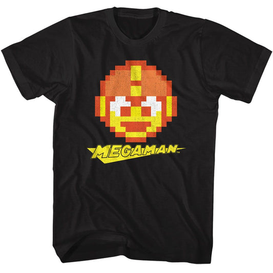 Mega Man - Mega O Lantern - American Classics - Solid Black Adult Short Sleeve T-Shirt