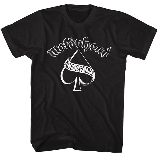 Motorhead - Ace Of Spades - American Classics - Solid Black Adult Short Sleeve T-Shirt