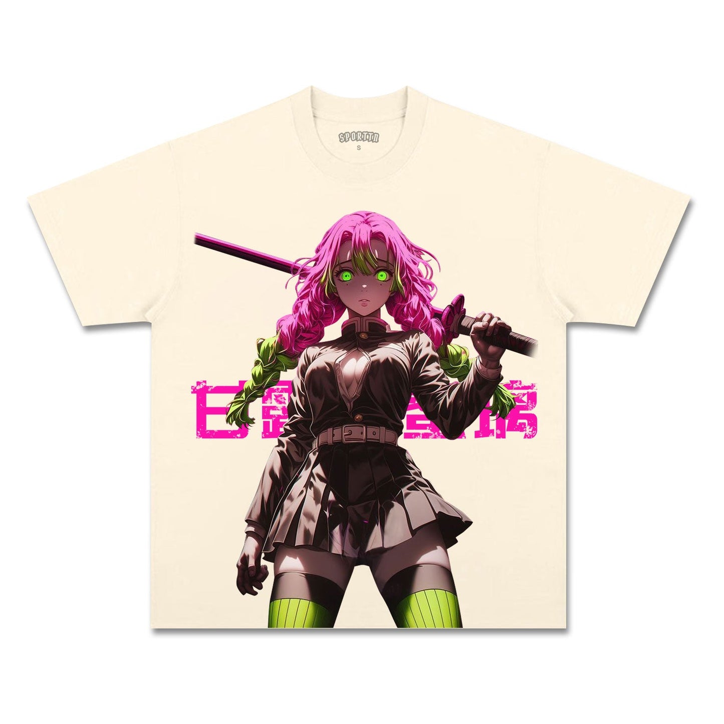 UNISEX ANIME INSPIRED VINTAGE TEEä¸¨DEMON SLAYER-[FRONT] Style005