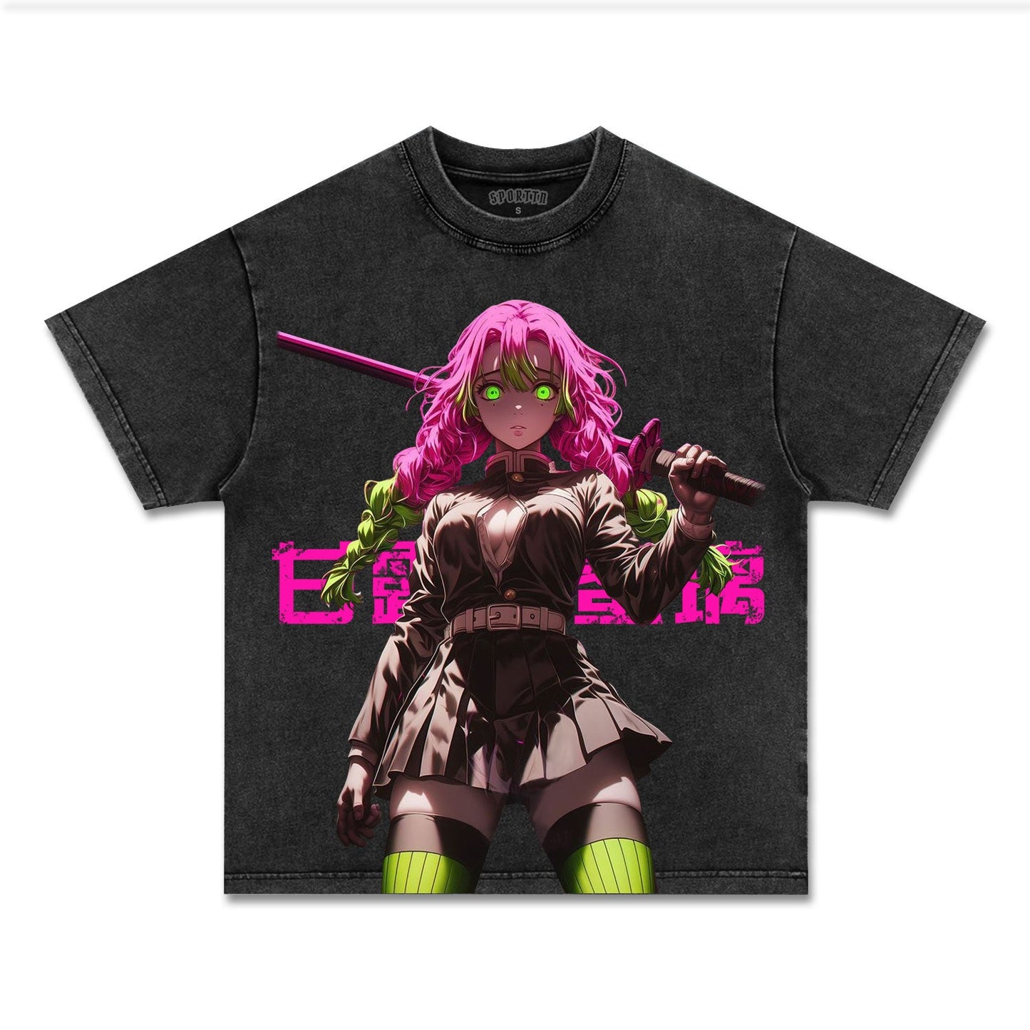 UNISEX ANIME INSPIRED VINTAGE TEEä¸¨DEMON SLAYER-[FRONT] Style005