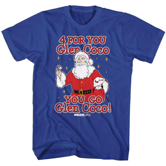 Mean Girls - You Go Glen Coco - American Classics - Solid Blue Adult Short Sleeve T-Shirt
