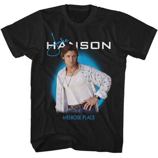 Melrose Place - Jake Hanson - American Classics - Black Adult Short Sleeve T-Shirt