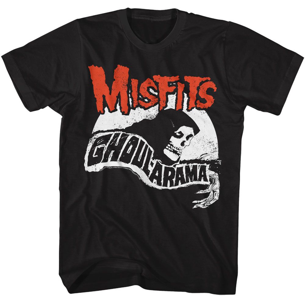 Misfits - Ghoularama - American Classics - Solid Black Adult Short Sleeve T-Shirt