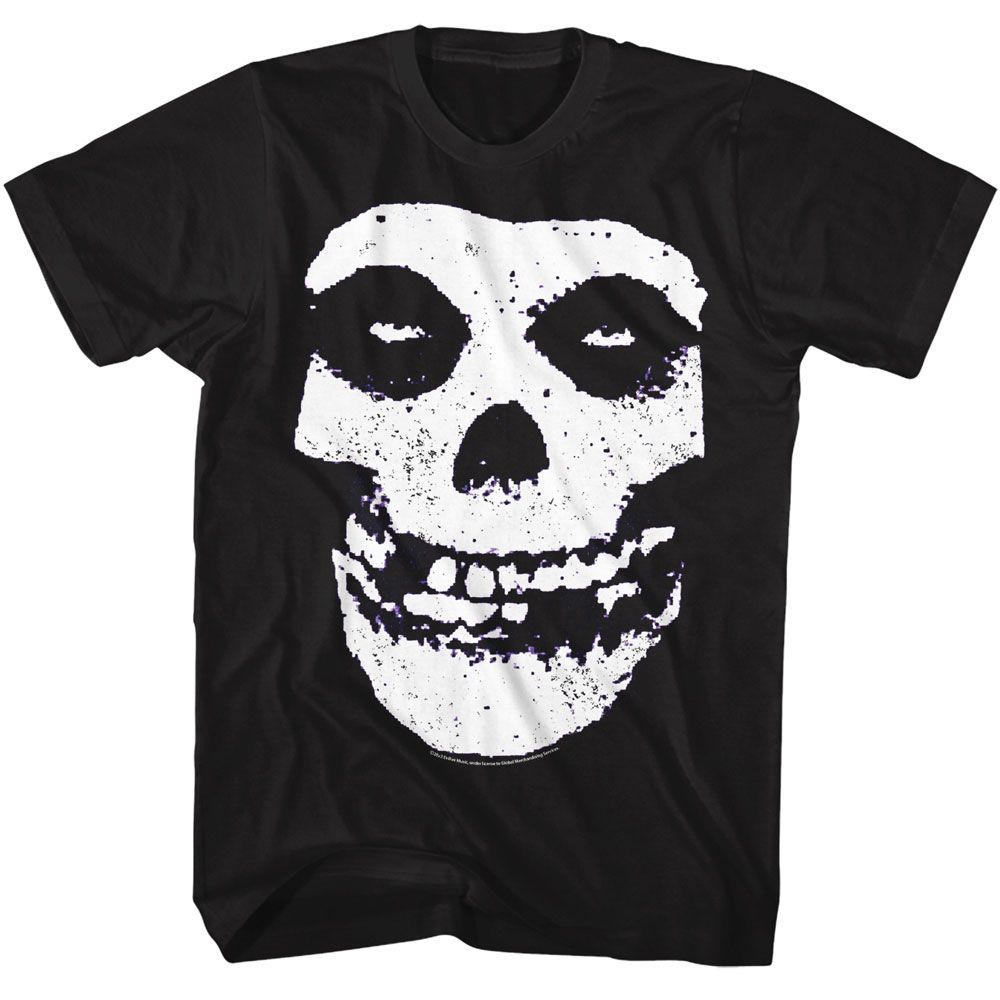 Misfits - Skull - American Classics - Solid Black Adult Short Sleeve T-Shirt