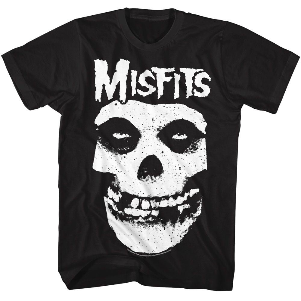 Misfits - Skull - American Classics - Solid Black Adult Short Sleeve T-Shirt Style001