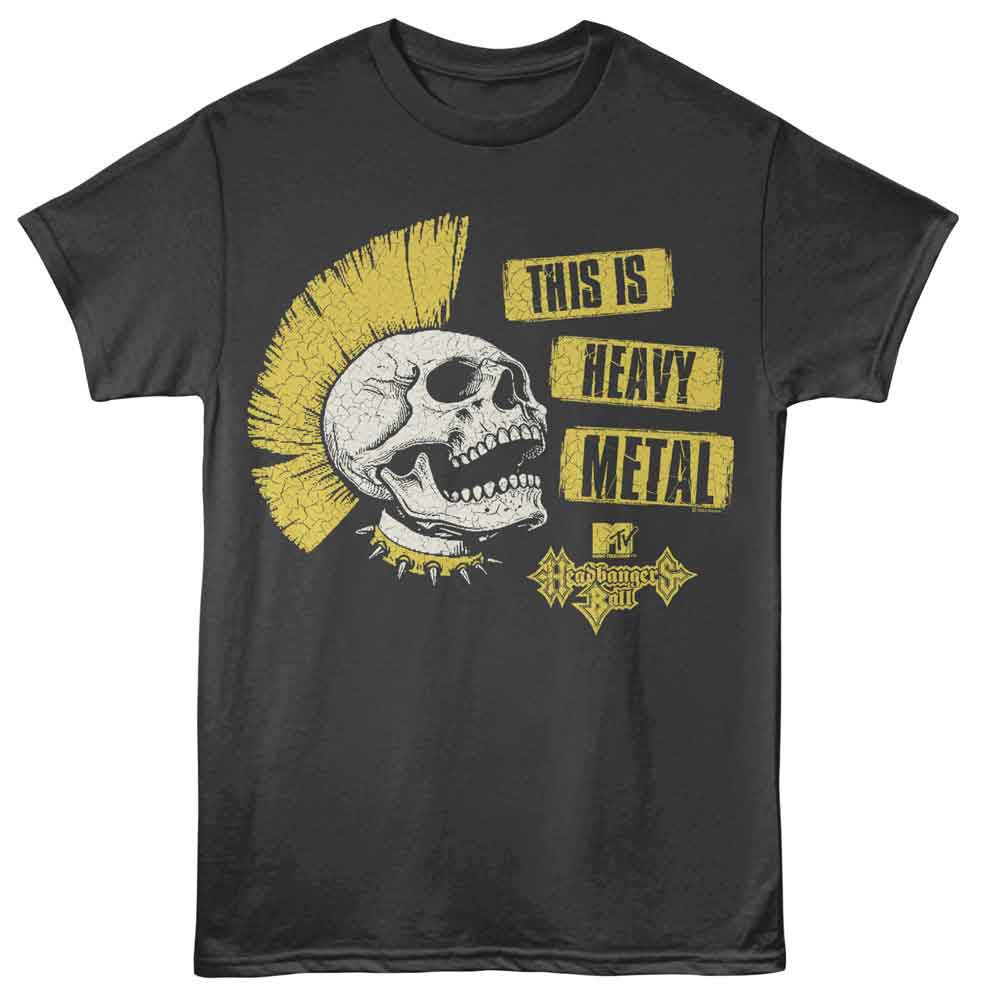 MTV - This Is Heavy Metal - American Classics - Gray Solid Adult Short Sleeve T-Shirt