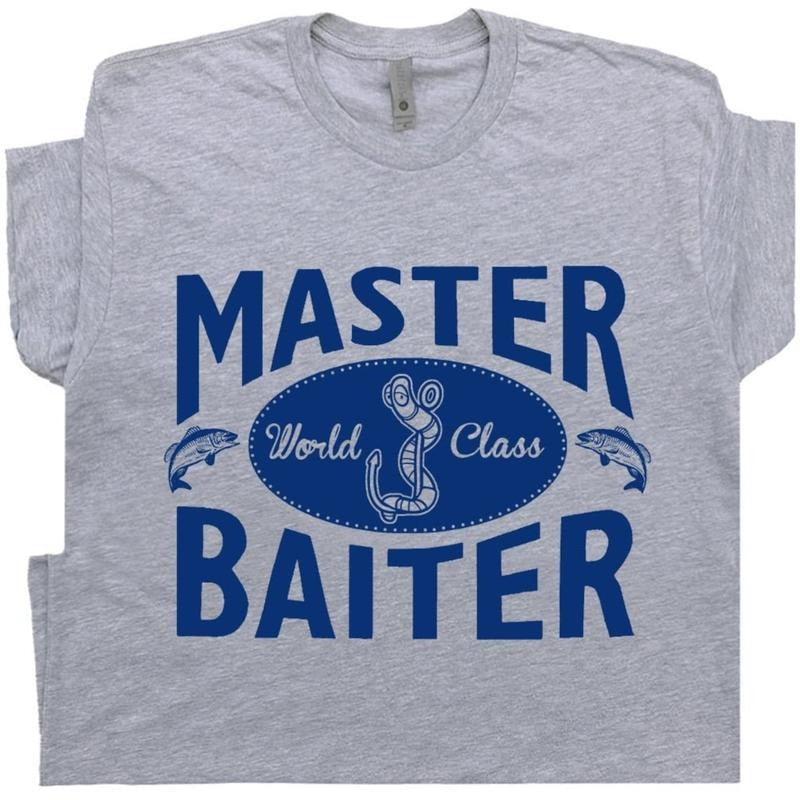 Master Baiter T Shirt Funny Fishing T Shirts With Offensive T Shirt