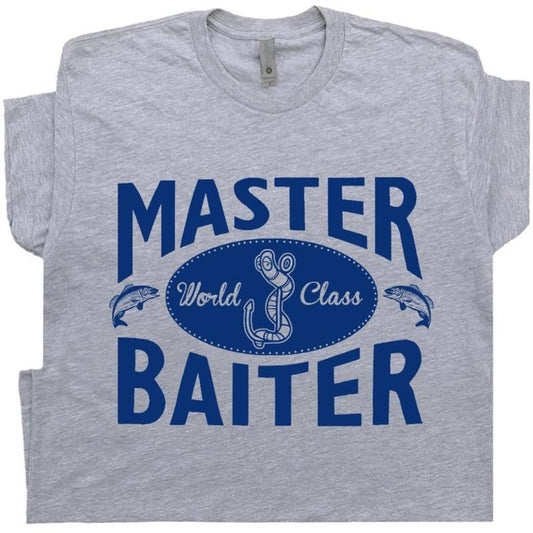 Master Baiter T Shirt Funny Fishing T Shirts With Offensive T Shirt