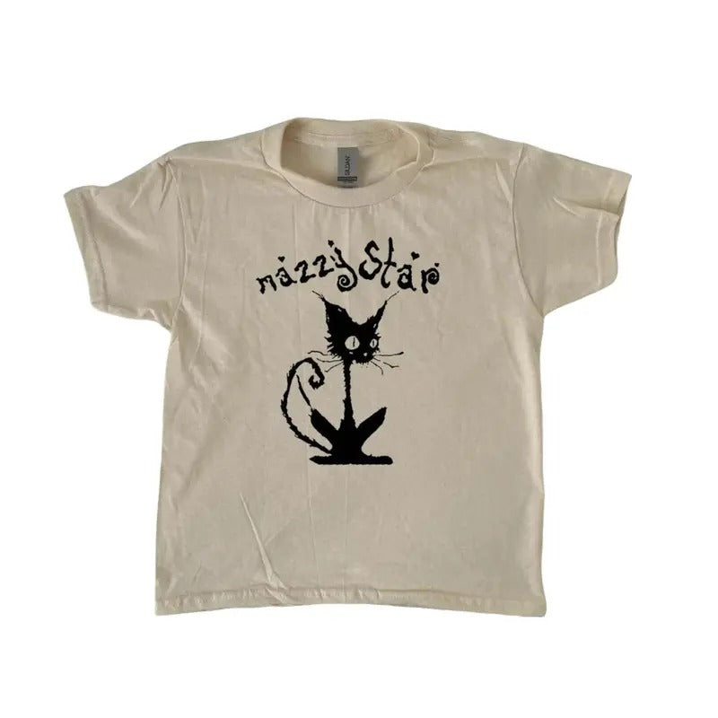 Mazzy Star Baby Tee, rock band, y2k clothing, Pinterest ,vintage Classic Cotton Graphic Tee