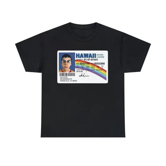 Mclovin from Superbad Funny Meme Graphic TShirt - Unisex Tee, Retro Graphic Merch Joke Crewneck Tropical Shortsleeve Casual Streetwear Top