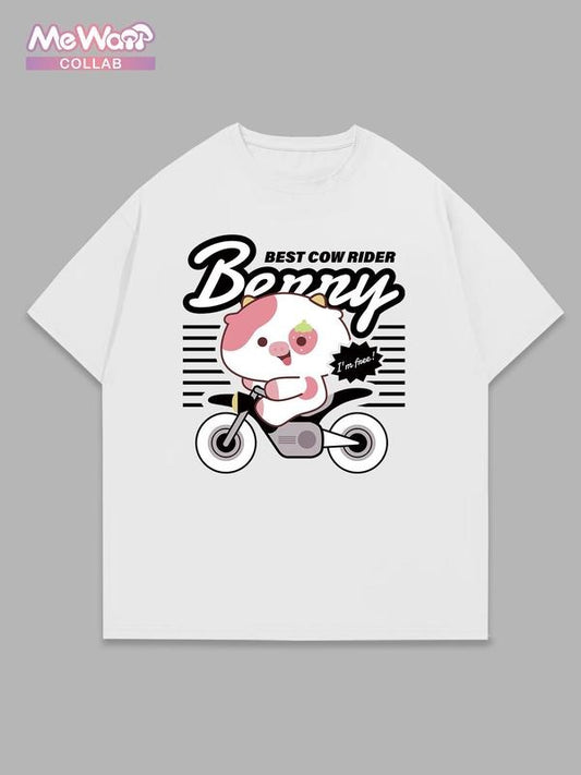 Men's Cartoon Print Round Neck Graphic Tee, Casual Short Sleeve T-shirt for Daily Wear, Men's Top for Summer