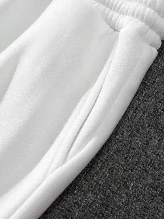 Men's Regular Fit Skull Print Hooded Sweatshirt & Drawstring Waist Sweatpants Set, Casual Long Sleeve Hooded Pullover & Jogger Pants, Men's Fall & Winter Clothes