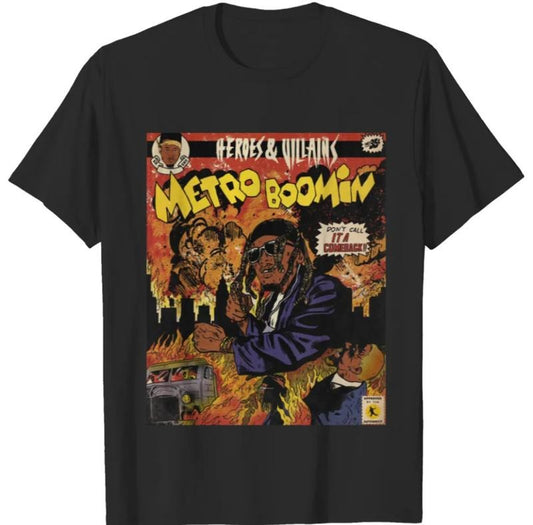 Metro Boomin Heroes & Villains Album, Metro Boomin Print Shirt, Unisex T-Shirt, For Men Women