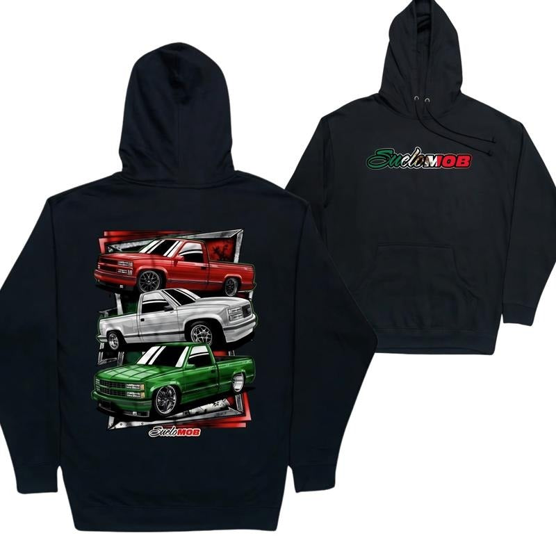 Mexico Pickup Truck Hoodie 2.0, Men's Car Lover Hoodie, Automotive Graphic Hoodie, Casual Apparel for Car Enthusiasts Menswear