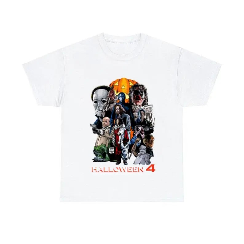 MichMyer Casual Cotton T-Shirt, Halloween 4 The Return Of Mich.Myers T-Shirt, Relaxed Fit Streetwear Tshirt