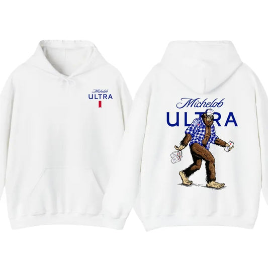 Michelob Ultra Bigfoot TShirt - Embrace the Legendary Outdoors with a Fun Bigfoot Design Sweatshirt, Perfect for Beer Lovers, Trendy Hoodie Classic