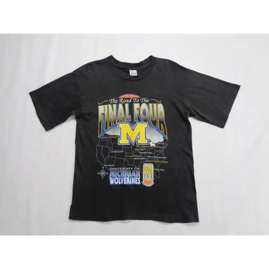 Michigan Wolverines Shirt Vintage Wolverines T Shirt 90s University of Michigan Wolverines Made In USA Final Four M Tee T Shirt