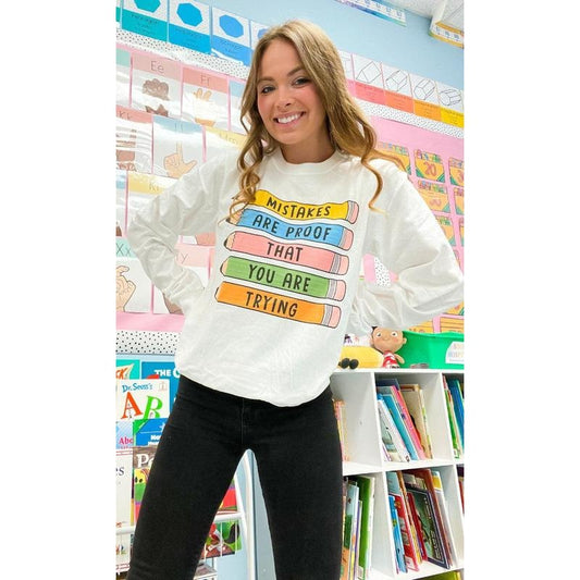 Mistakes Are Proof Long Sleeve T-Shirtstyle{n002}2