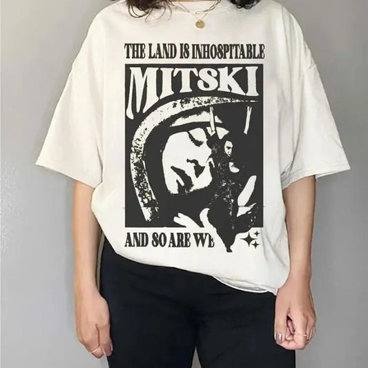 Mitski Album Shirt, The Land Is Inhospitable Inspired Aesthetic Graphic Tee