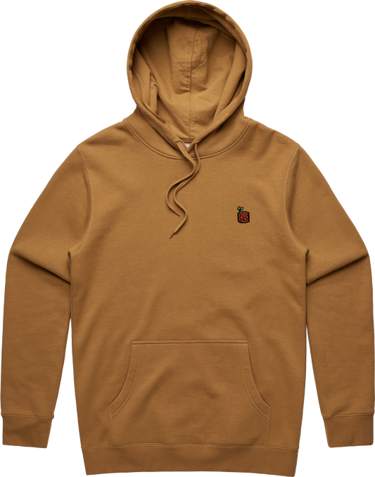 TEKKEN - 'Mokujin' Small Logo Embroidered Pullover Hoodie - Camel